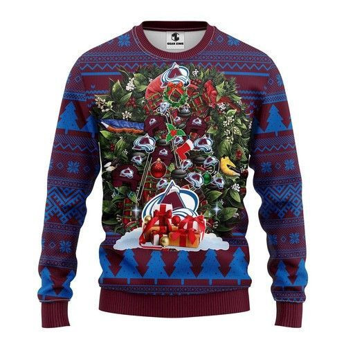 Nhl Colorado Avalanche Gg Assortment Ugly Christmas Sweater Adult 3D Funny Matching for family