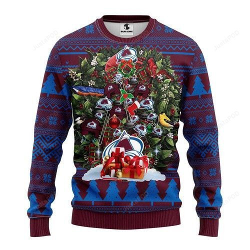 Nhl Colorado Avalanche Ugly Christmas Sweater Adult 3D Funny Matching for family