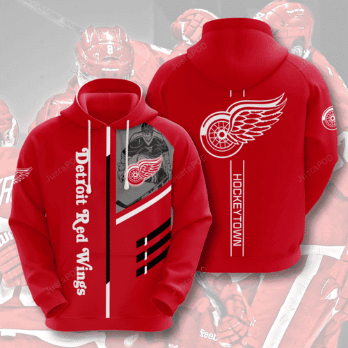 NHL Detroit Red Wings 3D All Over Print Hoodie, Zip Hoodie