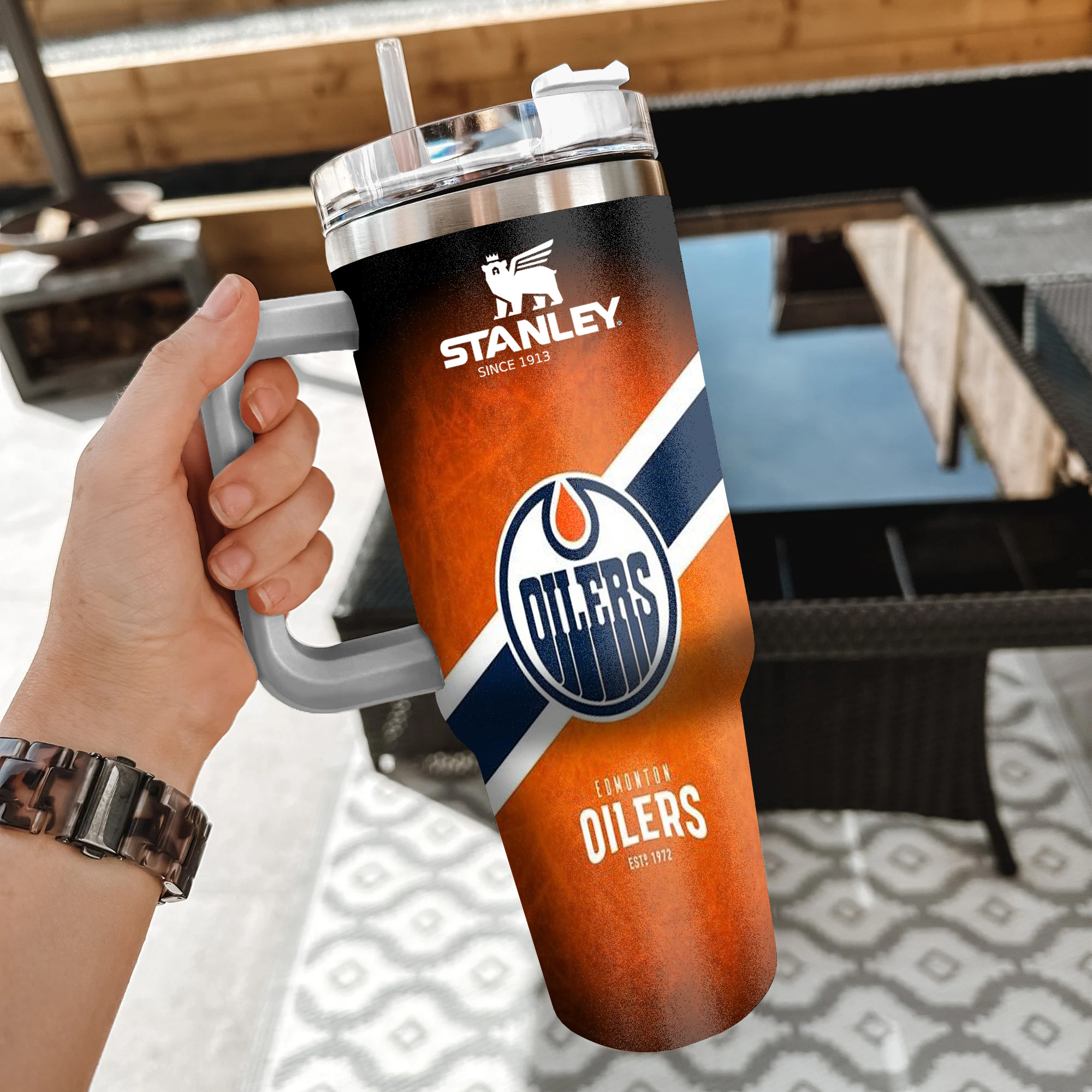 NHL Edmonton Oilers Custom Stanley Cup 40 oz 30 oz Tumbler With HandleTVC2301851