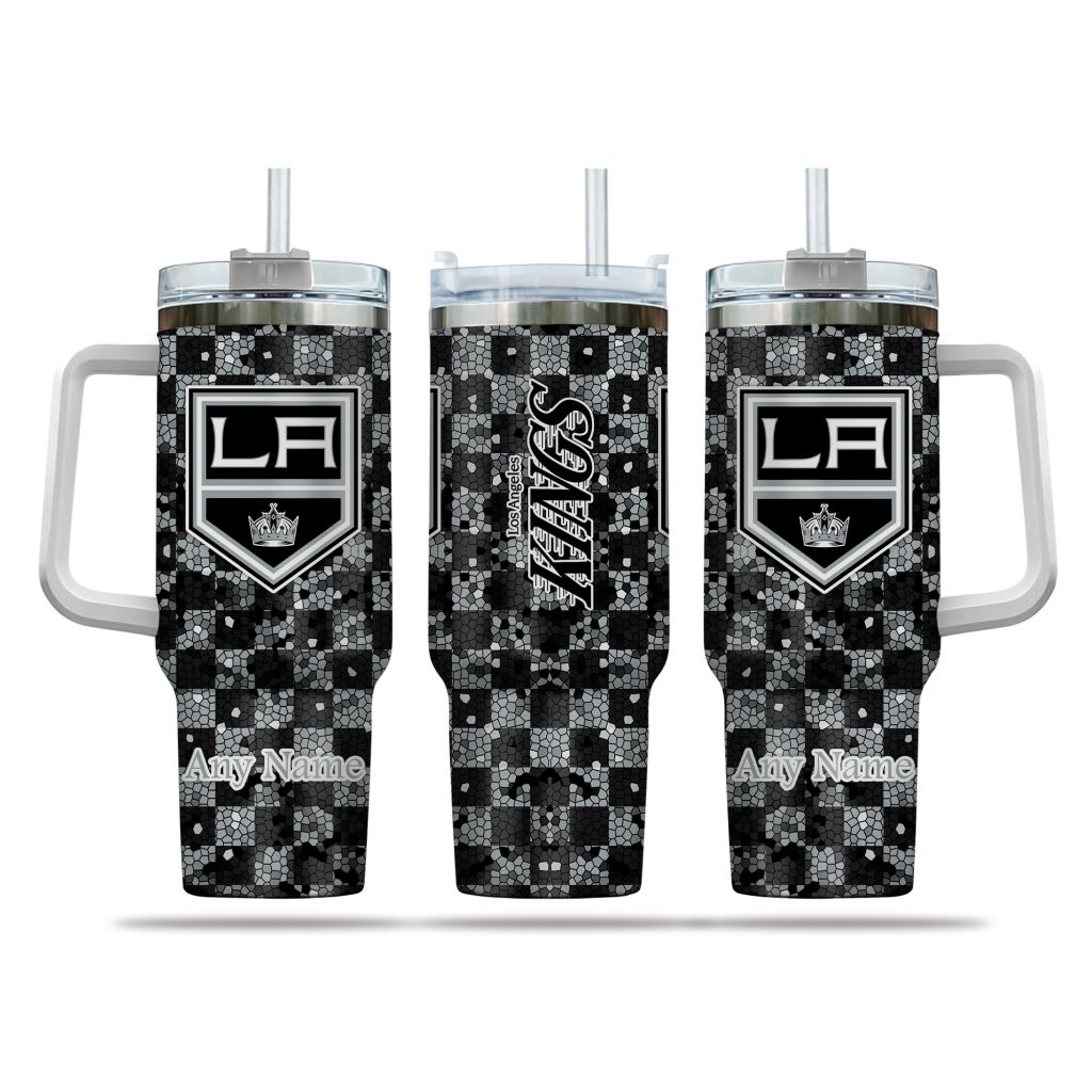 NHL Los Angeles Kings Stained Glass Effect Custom Stanley Cup 40 oz 30 oz Tumbler With HandleTVC2301162