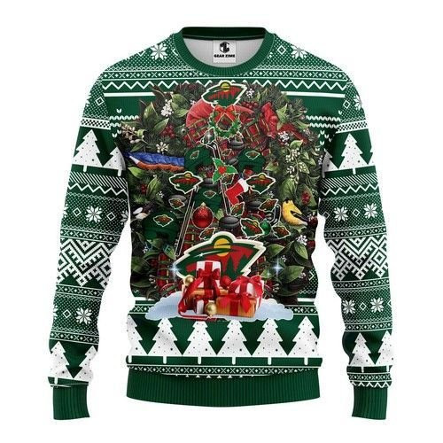 Nhl Minnesota Wild Ugly Christmas Sweater Adult 3D Funny Matching for family