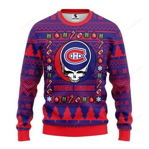 Nhl Montreal Canadiens Ugly Christmas Sweater Adult 3D Funny Matching for family