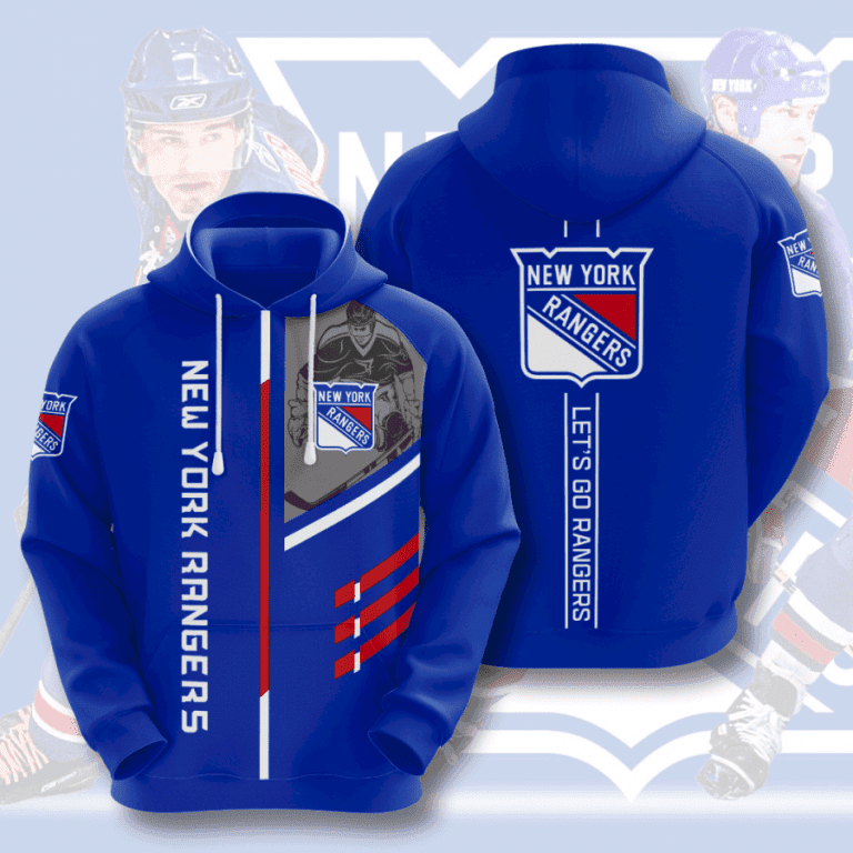 NHL New York Rangers 3D All Over Print Hoodie, Zip Hoodie