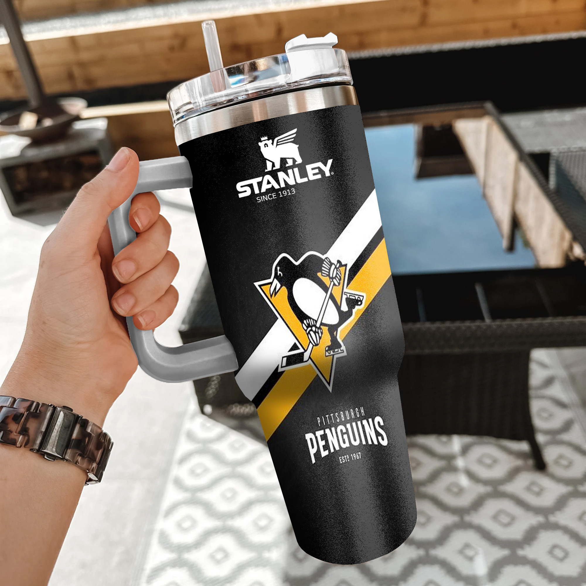 NHL Pittsburgh Penguins Custom Stanley Cup 40 oz 30 oz Tumbler With HandleTVC2301852