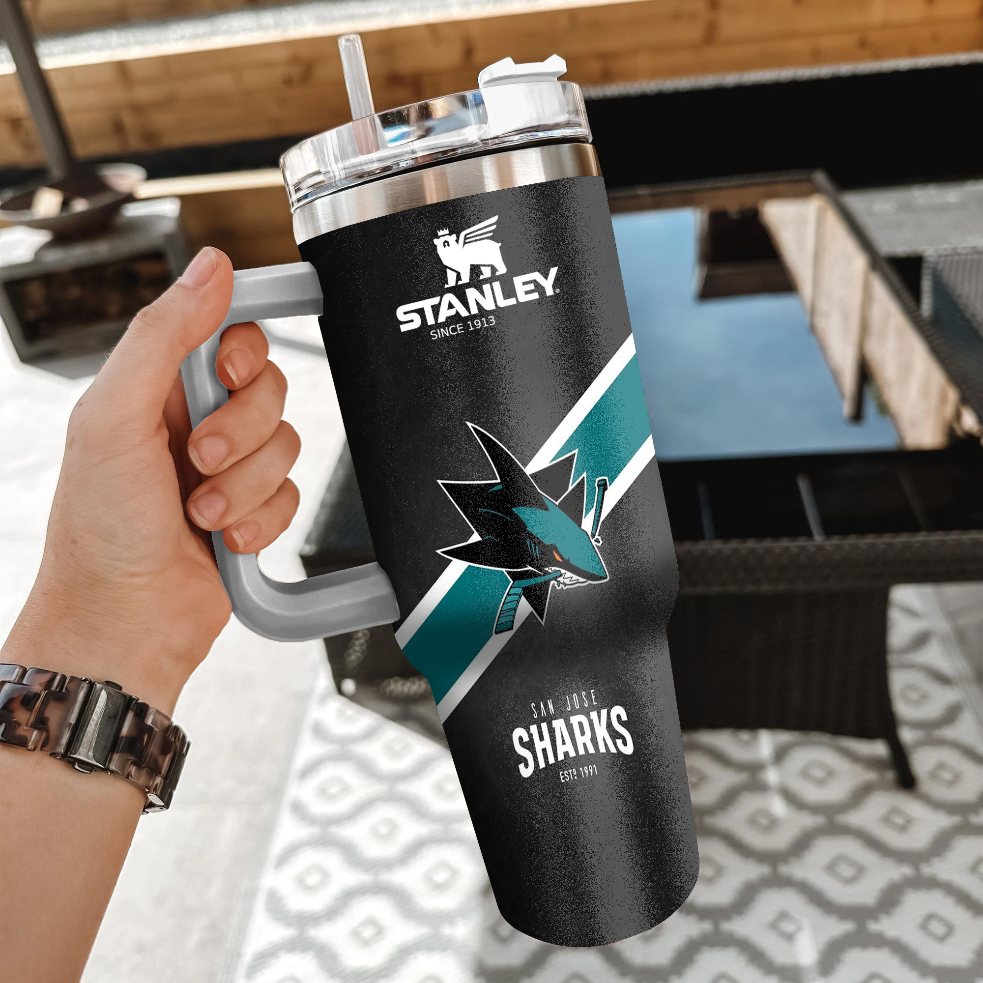 NHL San Jose Sharks Custom Stanley Cup 40 oz 30 oz Tumbler With HandleTVC2301852