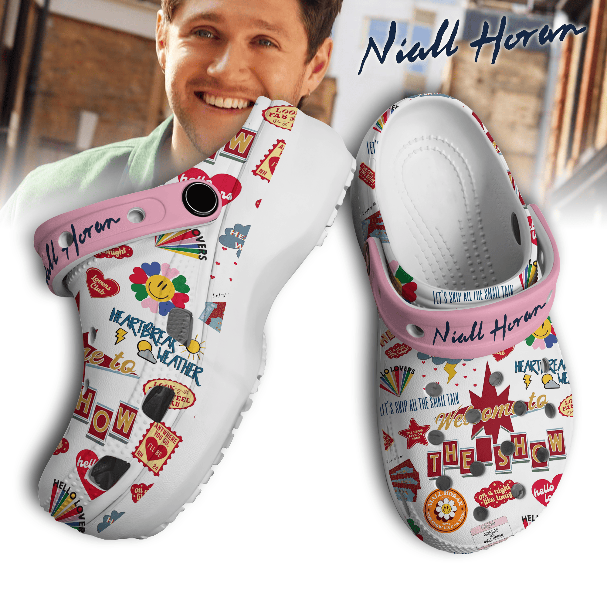 Niall Horan Music Crocs Crocband Clogs Shoes Comfortable For Men Women and Kids