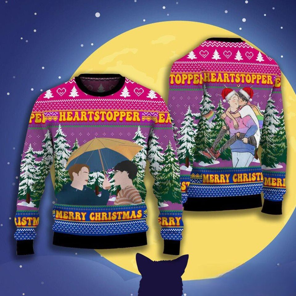 Nick And Charlie sweater, Heartstopper sweater, Heartstopper Ugly Christmas Sweater