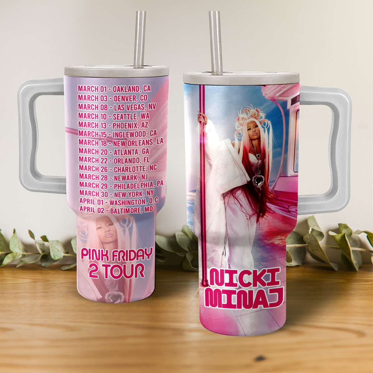 Nicki Minaj Music Custom Stanley Cup 40 oz 30 oz Tumbler With HandleTVC2301269