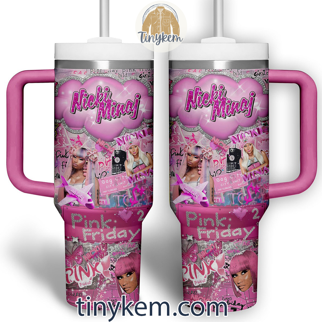 Nicki Minaj Pink Friday Music Custom Stanley Cup 40 oz 30 oz Tumbler With HandleTVC2301219