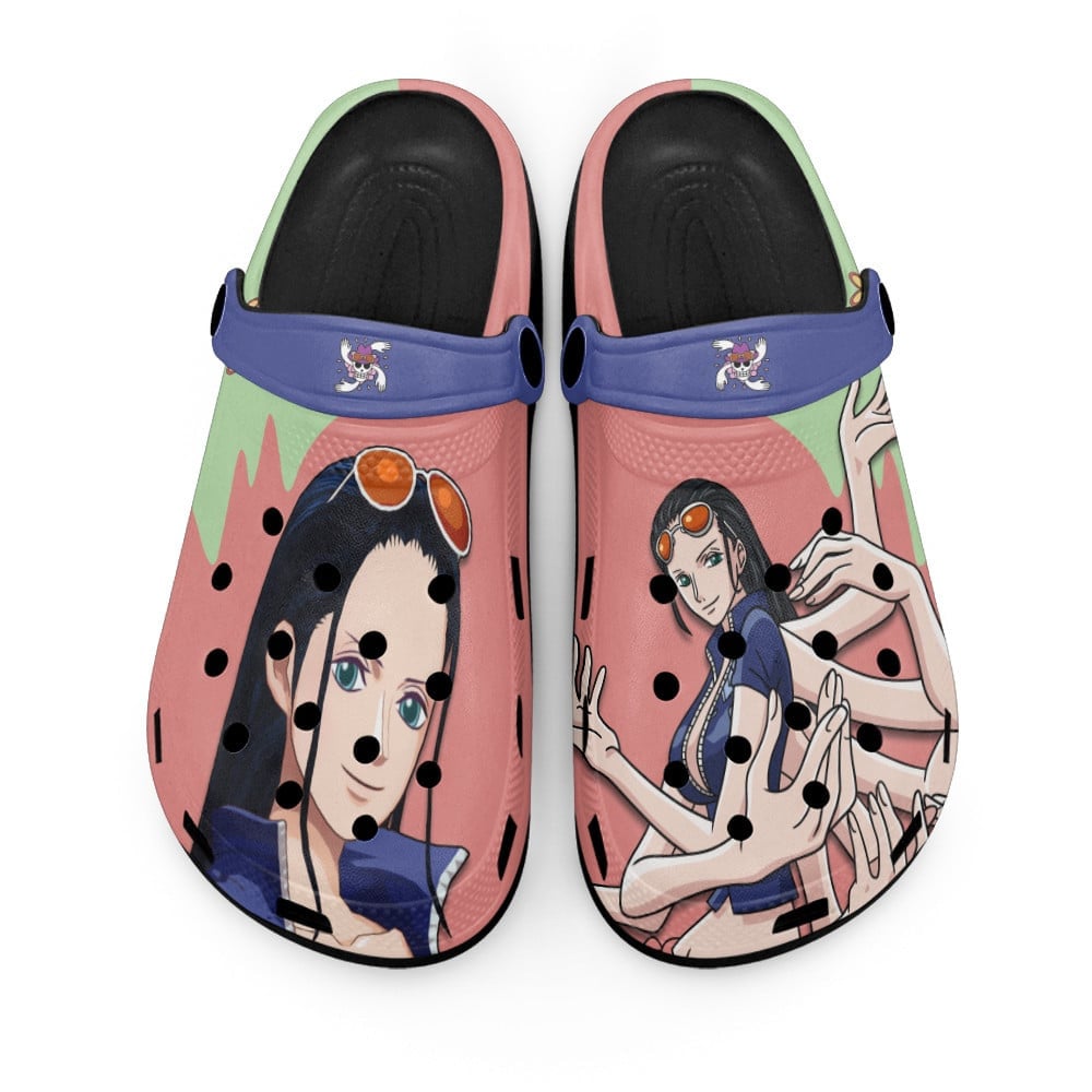 Nico Robin One Piece Anime Crocs Crocband Clogs Shoes Comfortable For Men Women and Kids