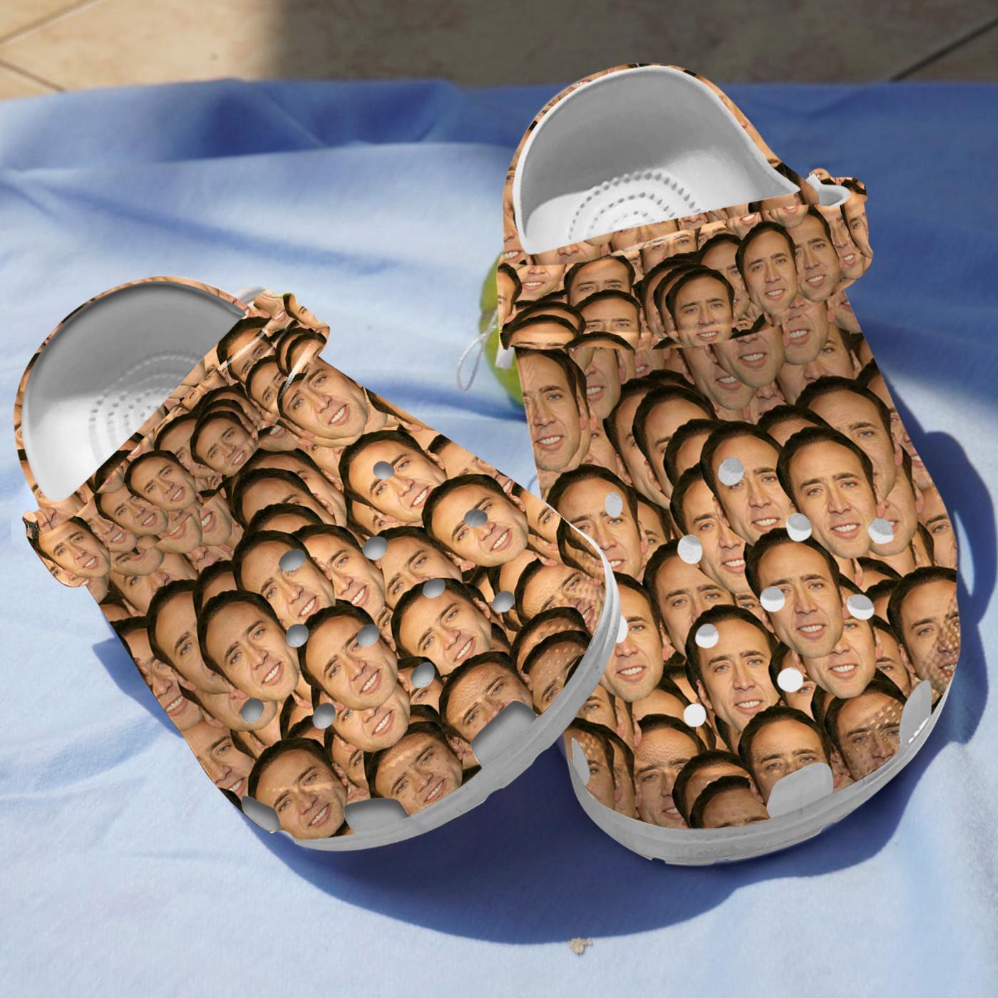 Nicolas Cage Actor Crocs Crocband Clogs Shoes Comfortable For Men Women and Kids