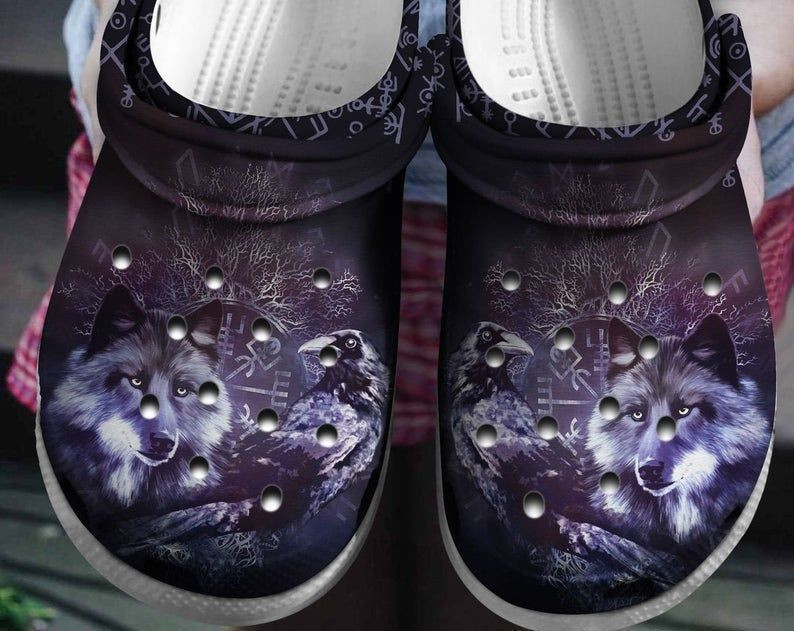 Night Wolf clog Shoes