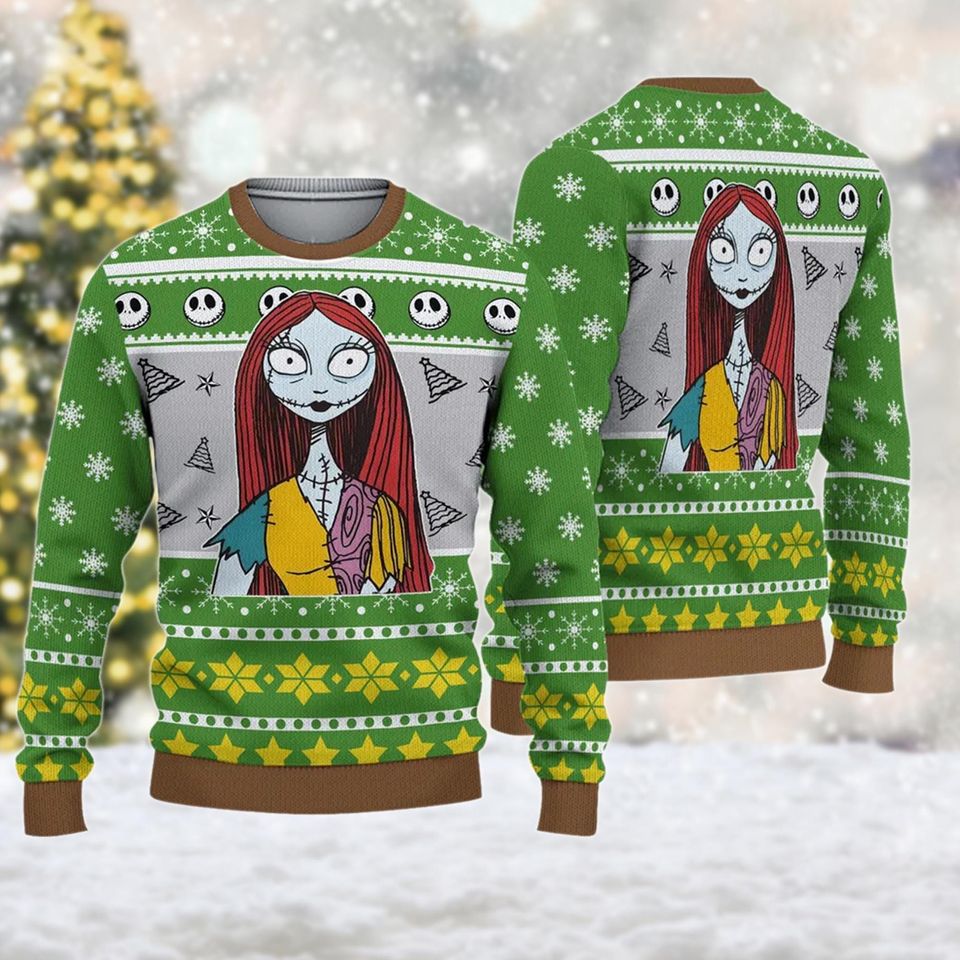 Nightmare Before Christmas Ugly Sweater, Sally and Jack
