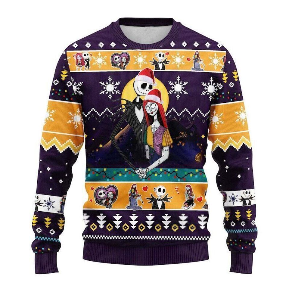Nightmare Before Xmas Full Ugly Christmas Sweater