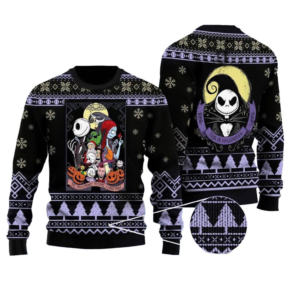 Nightmare Christmas Movie Ugly Christmas Sweater