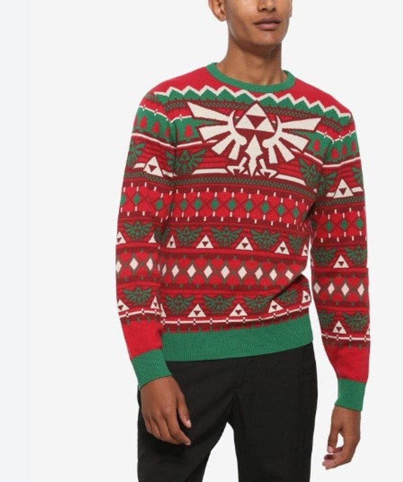Nintendo The Legend of Zelda Emblem Ugly Christmas Sweater
