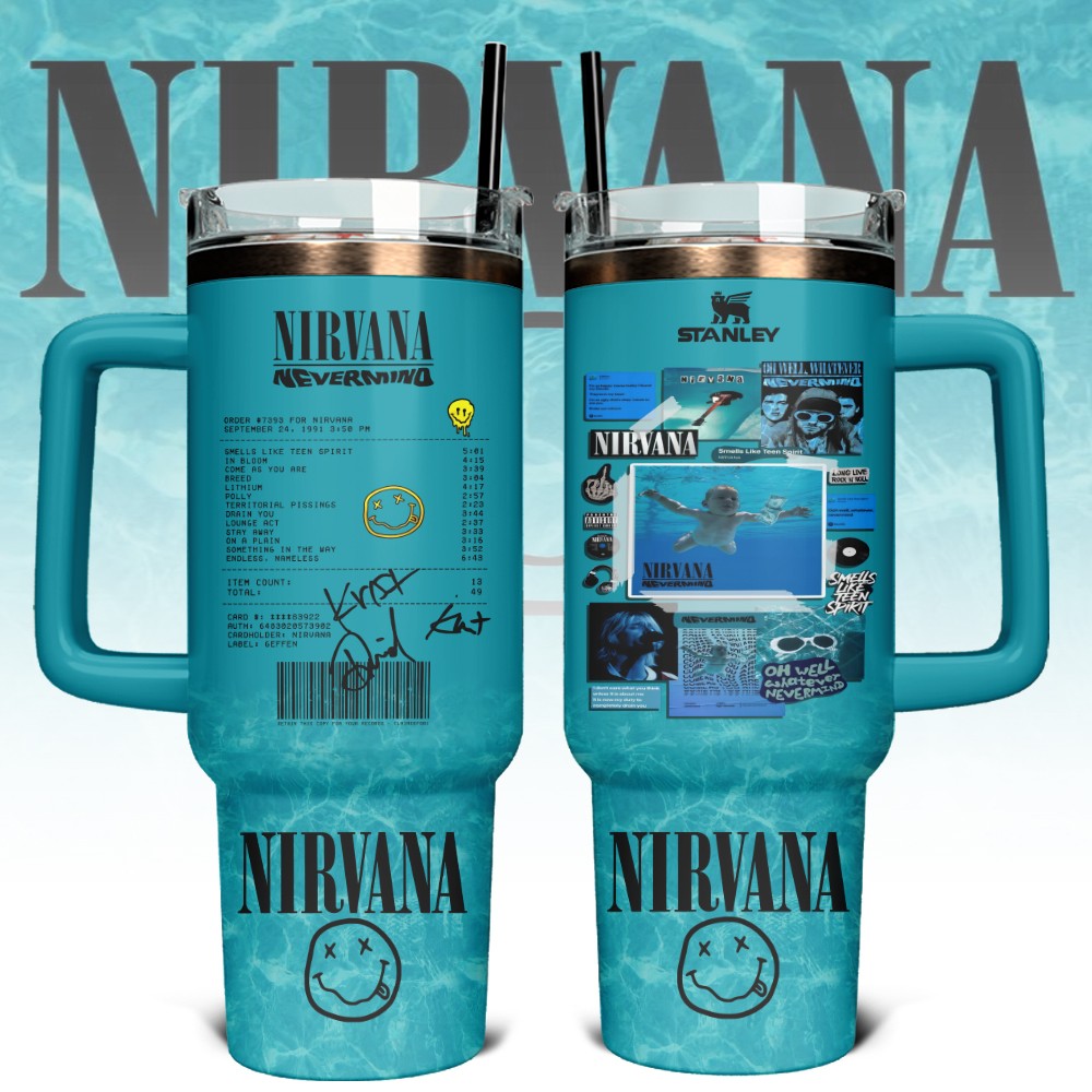 Nirvana Band Custom Stanley Cup 40 oz 30 oz Tumbler With HandleTVC2301132