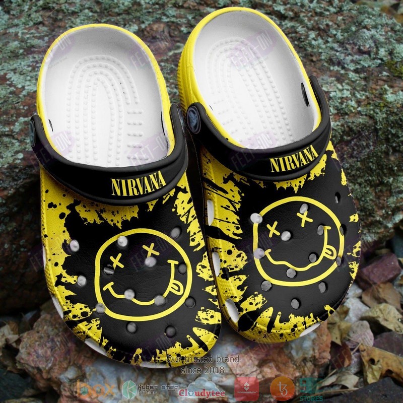 Nirvana Band Music Crocs Crocband Clogs Shoes Comfortable For Men Women and Kids
