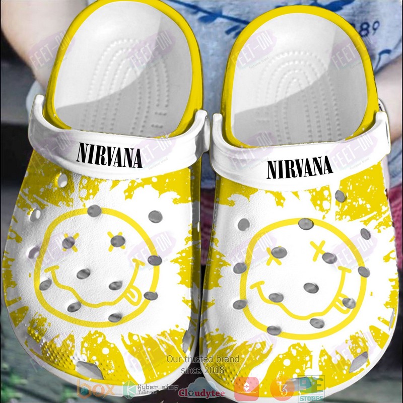 Nirvana Band Music Crocs Crocband Clogs Shoes Comfortable For Men Women and Kids