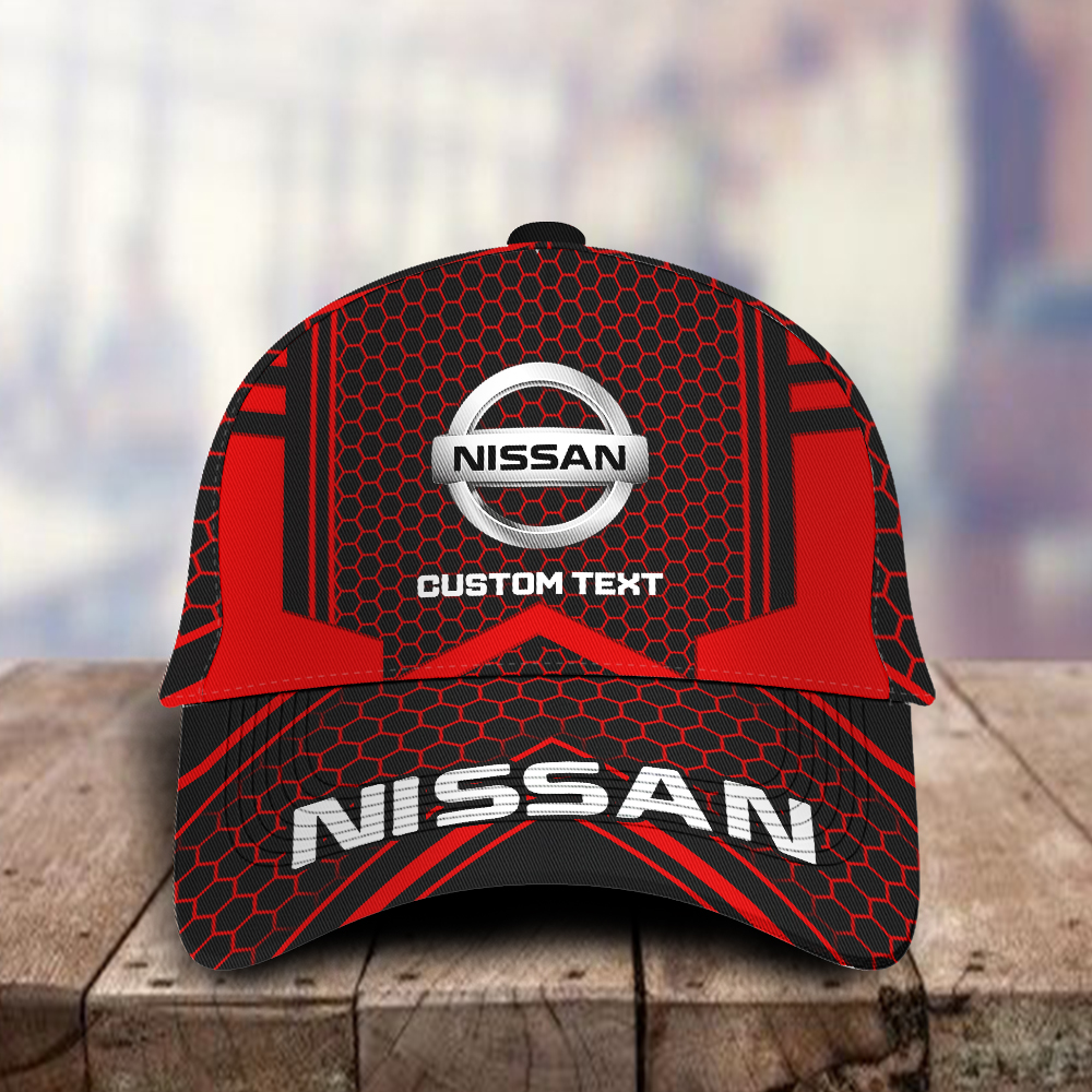 Nissan Logo Custom Name Full Printing 3D Classic Cap Hat For Men Women Trucker Hats Custom Hats Gifts For Men & Women