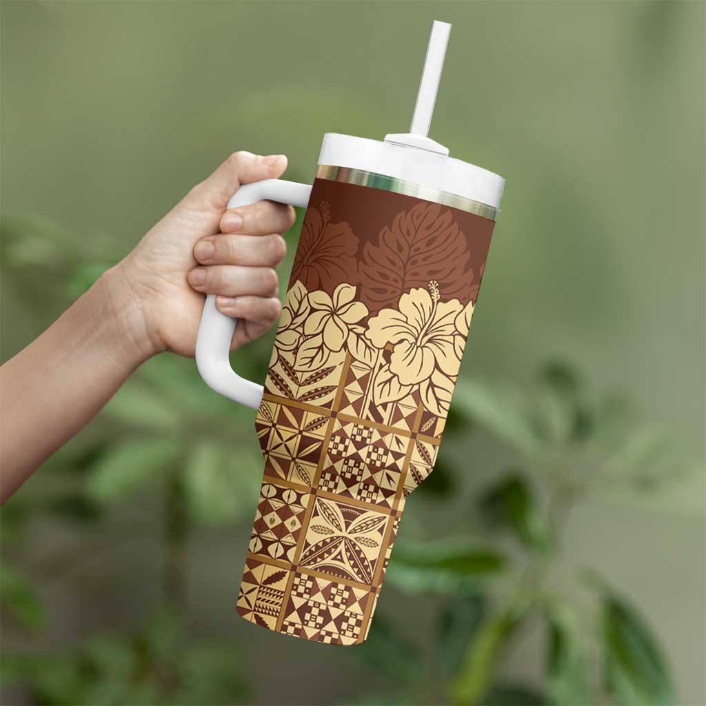 Niue Hiapo Motif Tapa Classic Custom Stanley Cup 40 oz 30 oz Tumbler With HandleTVC2301401 - Image 3