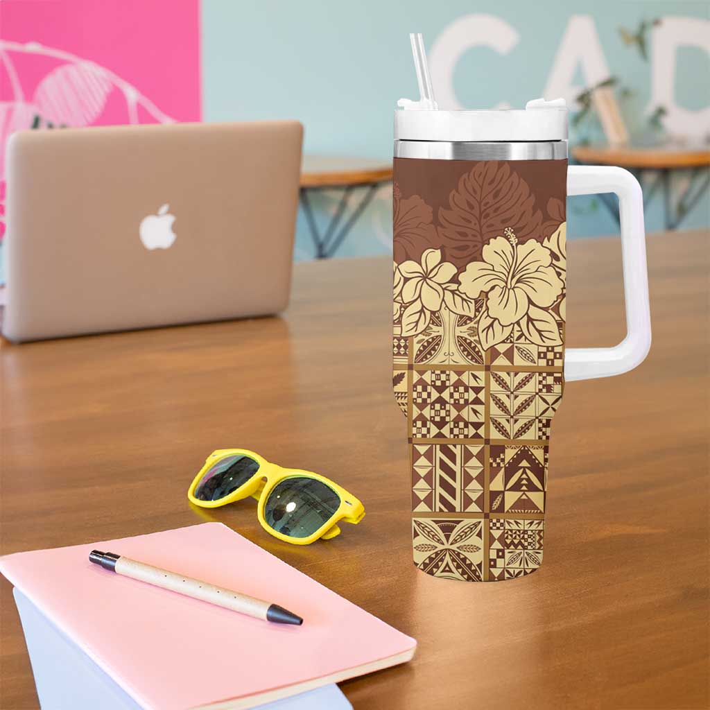 Niue Hiapo Motif Tapa Classic Custom Stanley Cup 40 oz 30 oz Tumbler With HandleTVC2301401 - Image 5