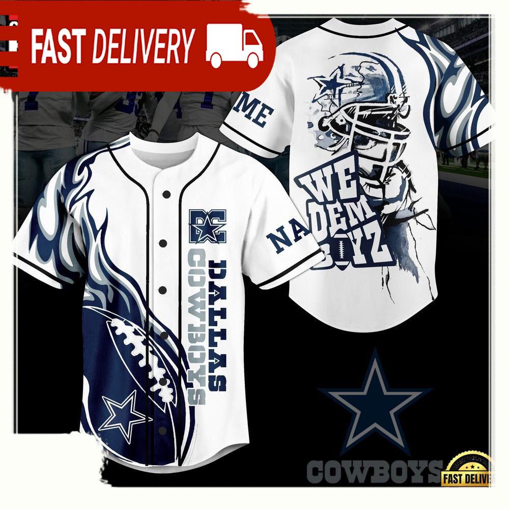 NLF Dallas Cowboys We Dem Boyz Baseball Jersey