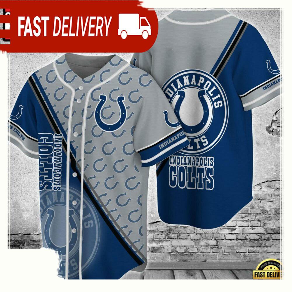 NLF Indianapolis Colts Sports Apparel  Baseball Jersey Shirt