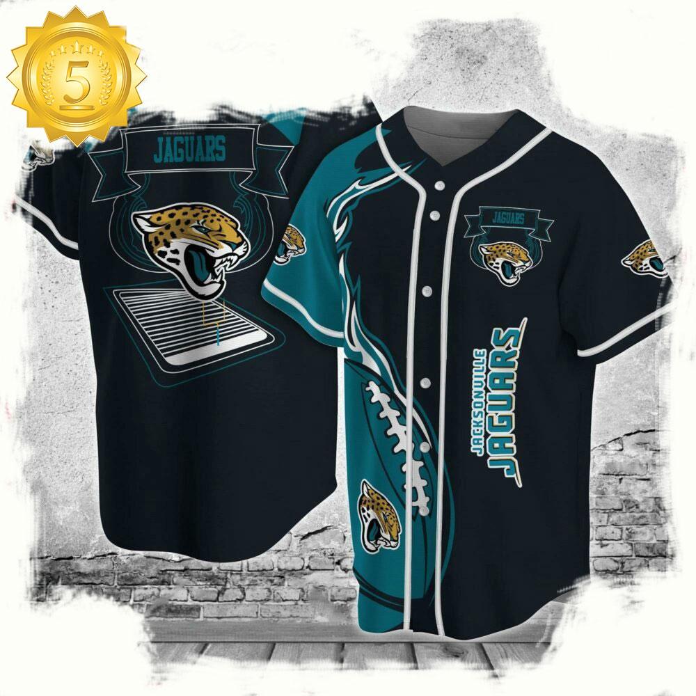 NLF Jacksonville Jaguars  Baseball Jersey Shirt