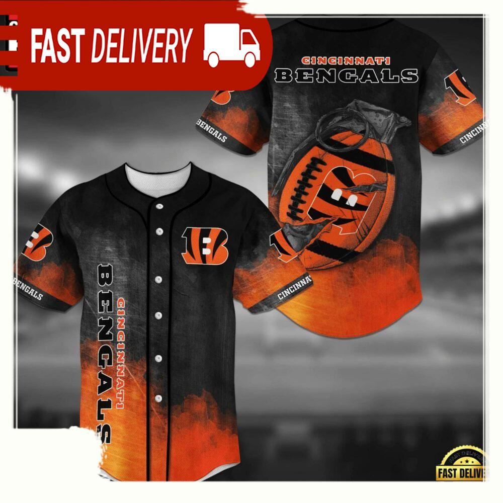 NLF NLF Cincinnati Bengals  Baseball Jersey Shirt