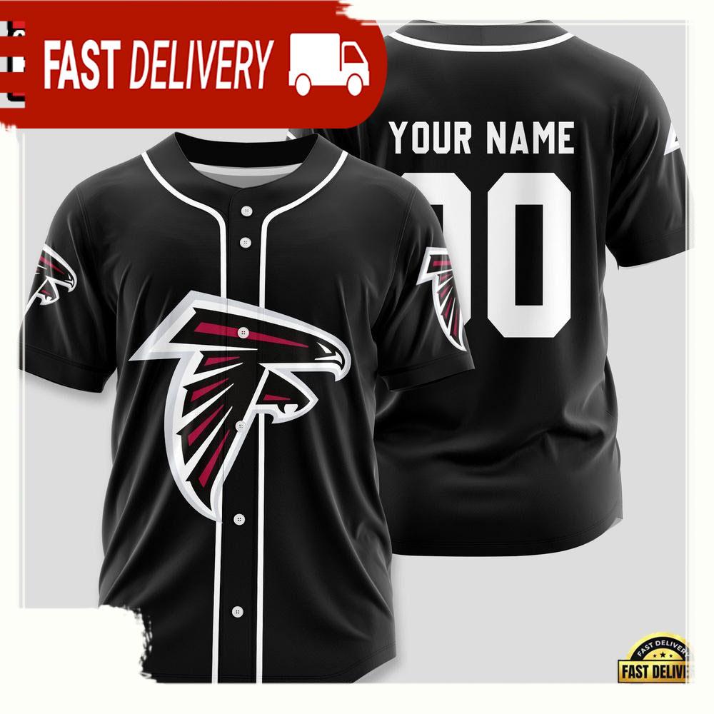 NLF Personalized Name & Numbler Atlanta Falcons Sport Baseball Jersey Shirt