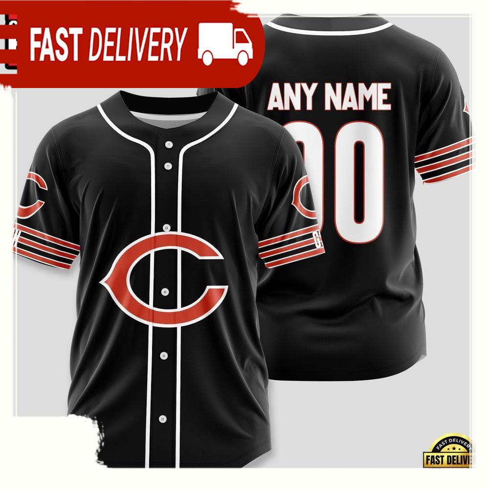 NLF Personalized Name & Numbler Chicago Bears Sport Baseball Jersey Shirt
