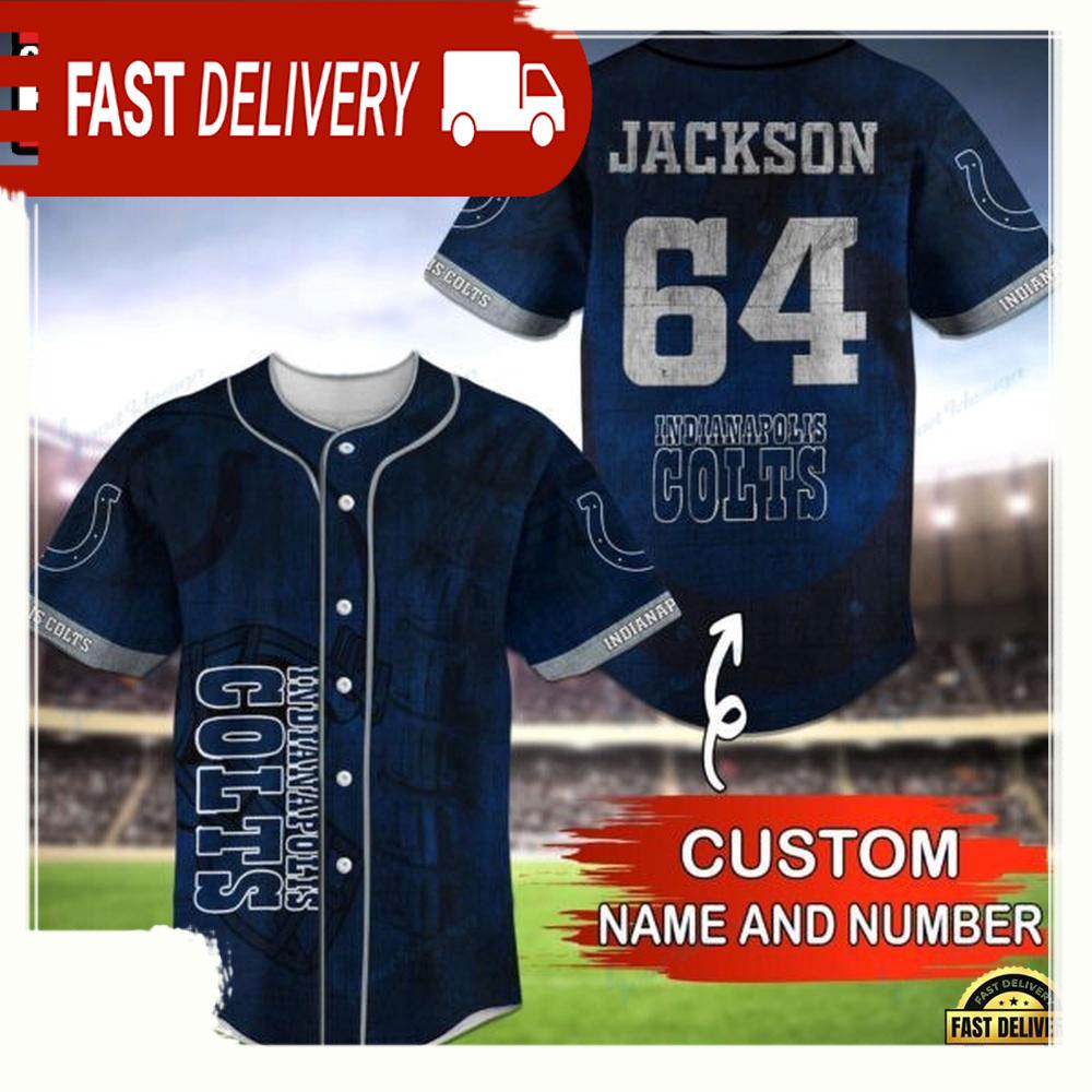 NLF Personalized Name & Numbler indianapolis Colts Baseball Jersey Shirt