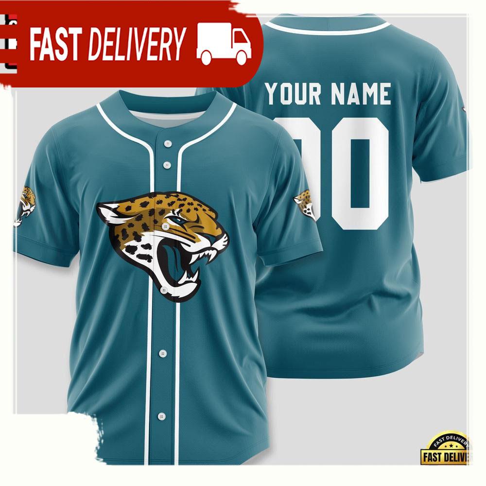 NLF Personalized Name & Numbler Jacksonville Jaguars Sport Baseball Jersey Shirt