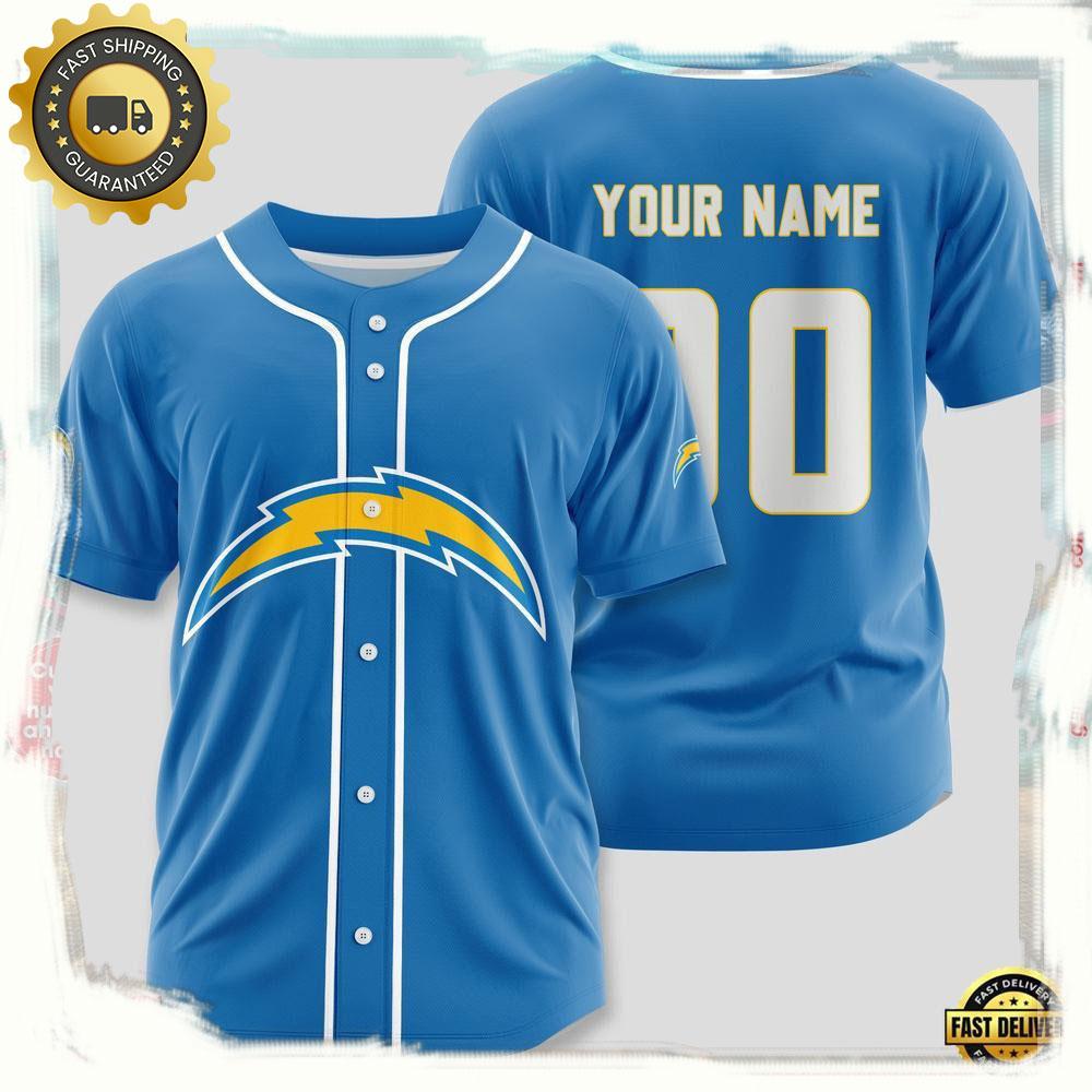 NLF Personalized Name & Numbler Los Angeles Chargers Sport Baseball Jersey Shirt