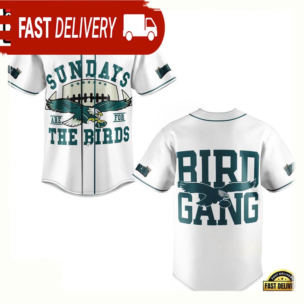 NLF Philadelphia Eagles Bird Gang Baseball Jersey