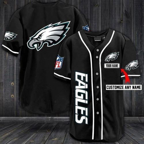 NLF Philadenphia Eagles Personalized Baseball Jersey Shirt