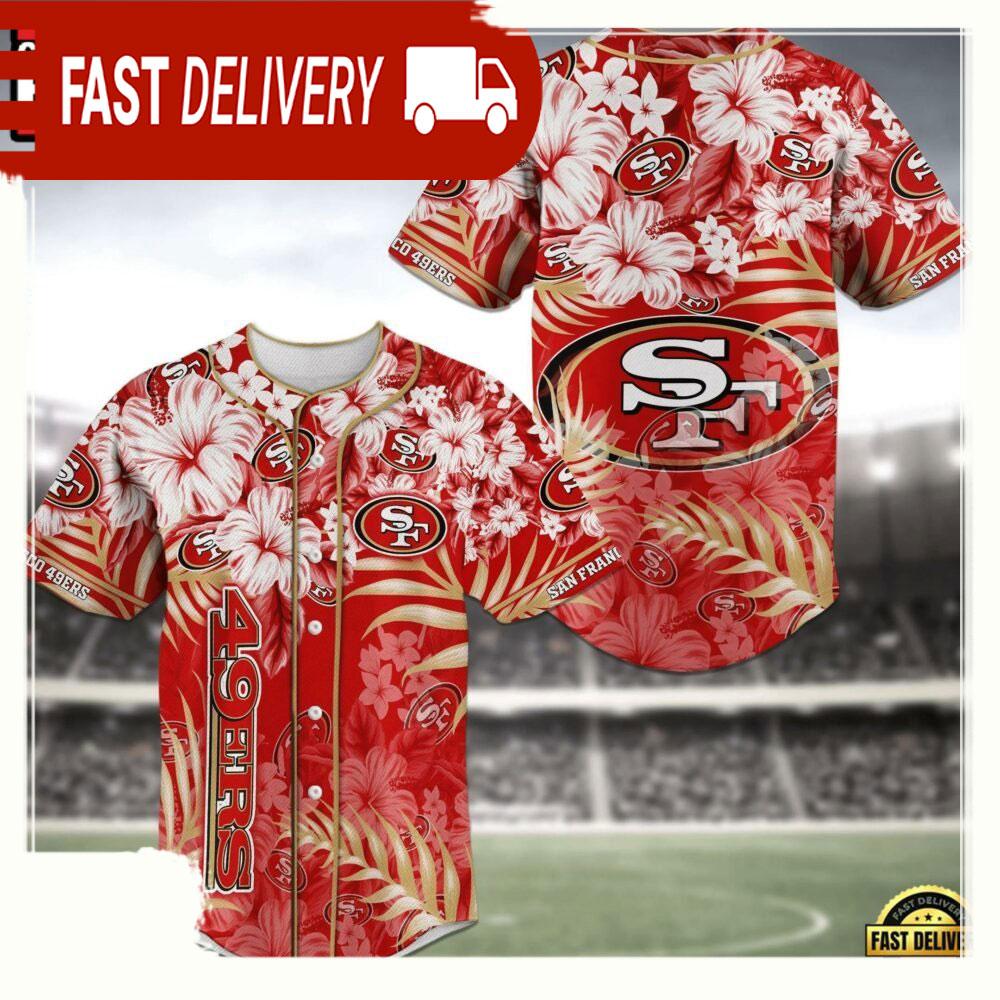 NLF San Francisco 49Ers  Baseball Jersey Shirt