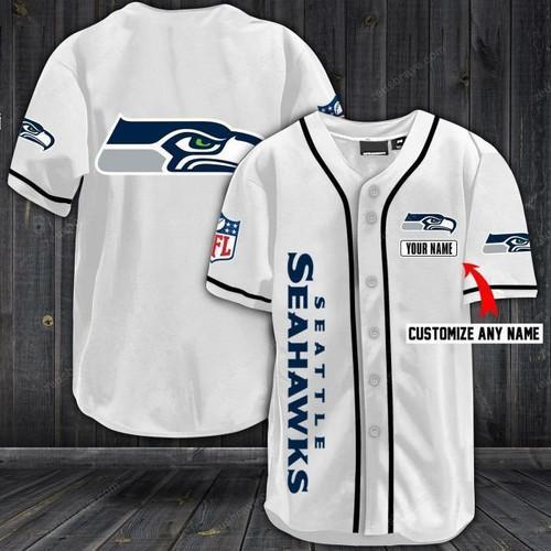NLF Seattle Seahawks Baseball Jersey Shirt