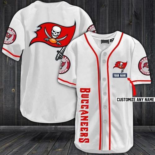 NLF Tampa Bay Buccaneers Baseball Jersey Shirt