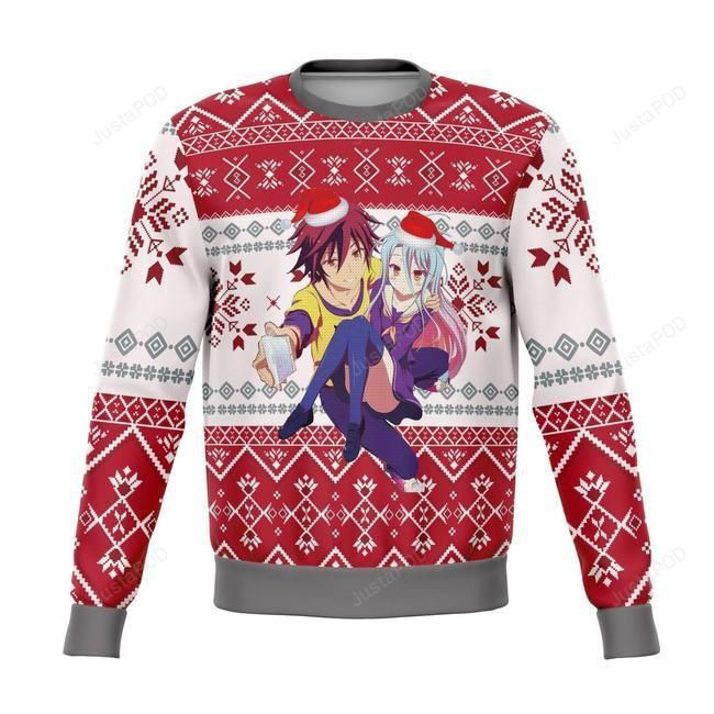 No Game No Life Ugly Christmas Sweater Adult 3D Funny Matching for family