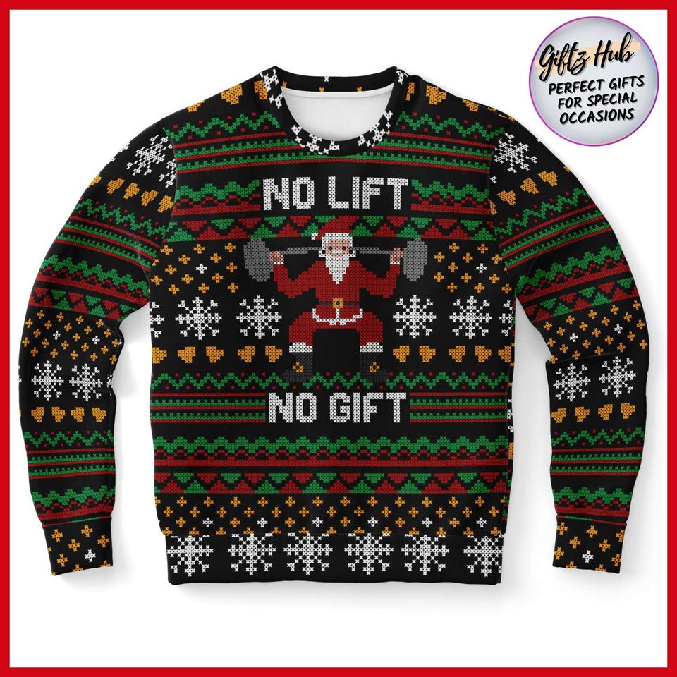 No lift no gift merry workout sweatshirt