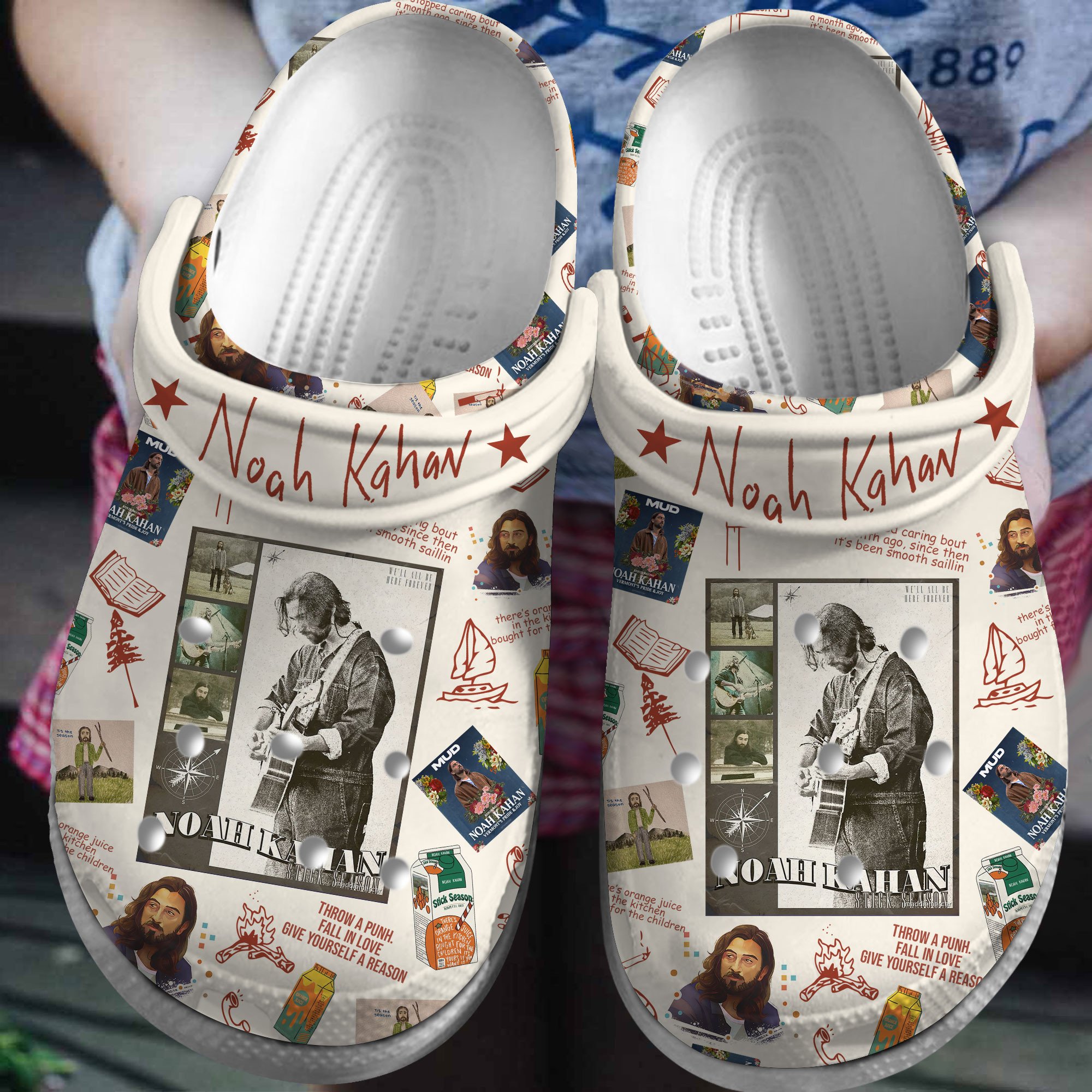 Noah Kahan Music Crocs Crocband Clogs Shoes Comfortable For Men Women and Kids