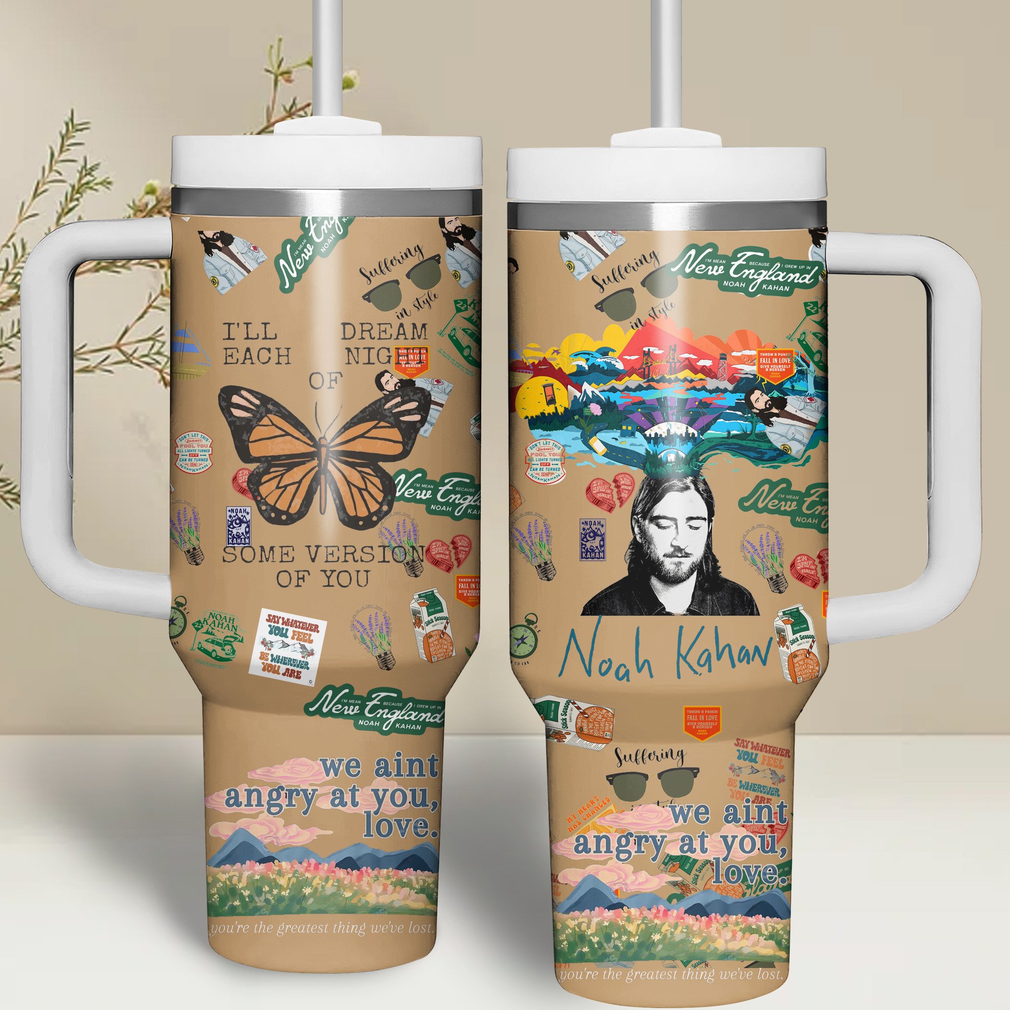 Noah Kahan Music Custom Stanley Cup 40 oz 30 oz Tumbler With HandleTVC2301506