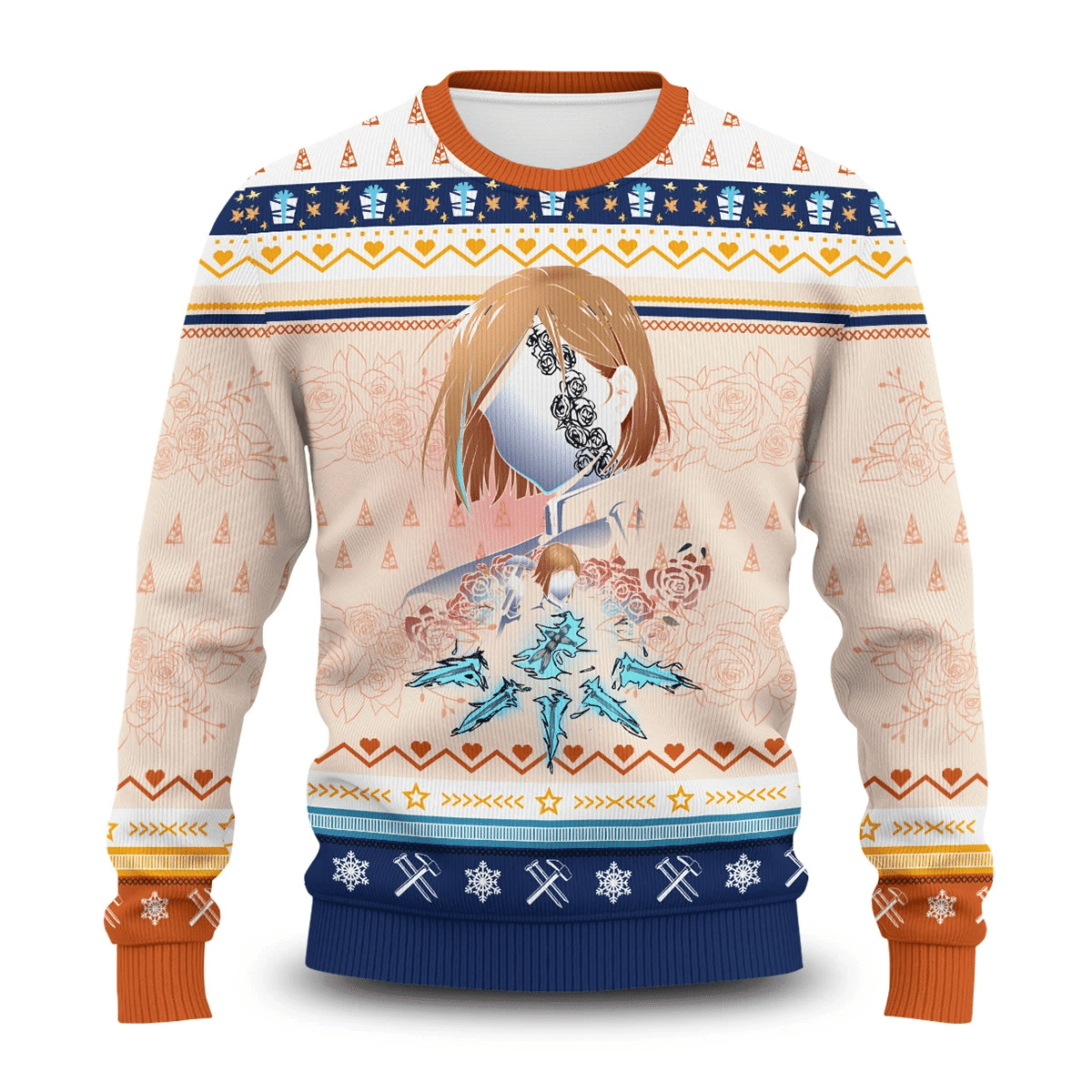 Nobara Ugly Christmas Sweater Adult 3D Funny Matching for family