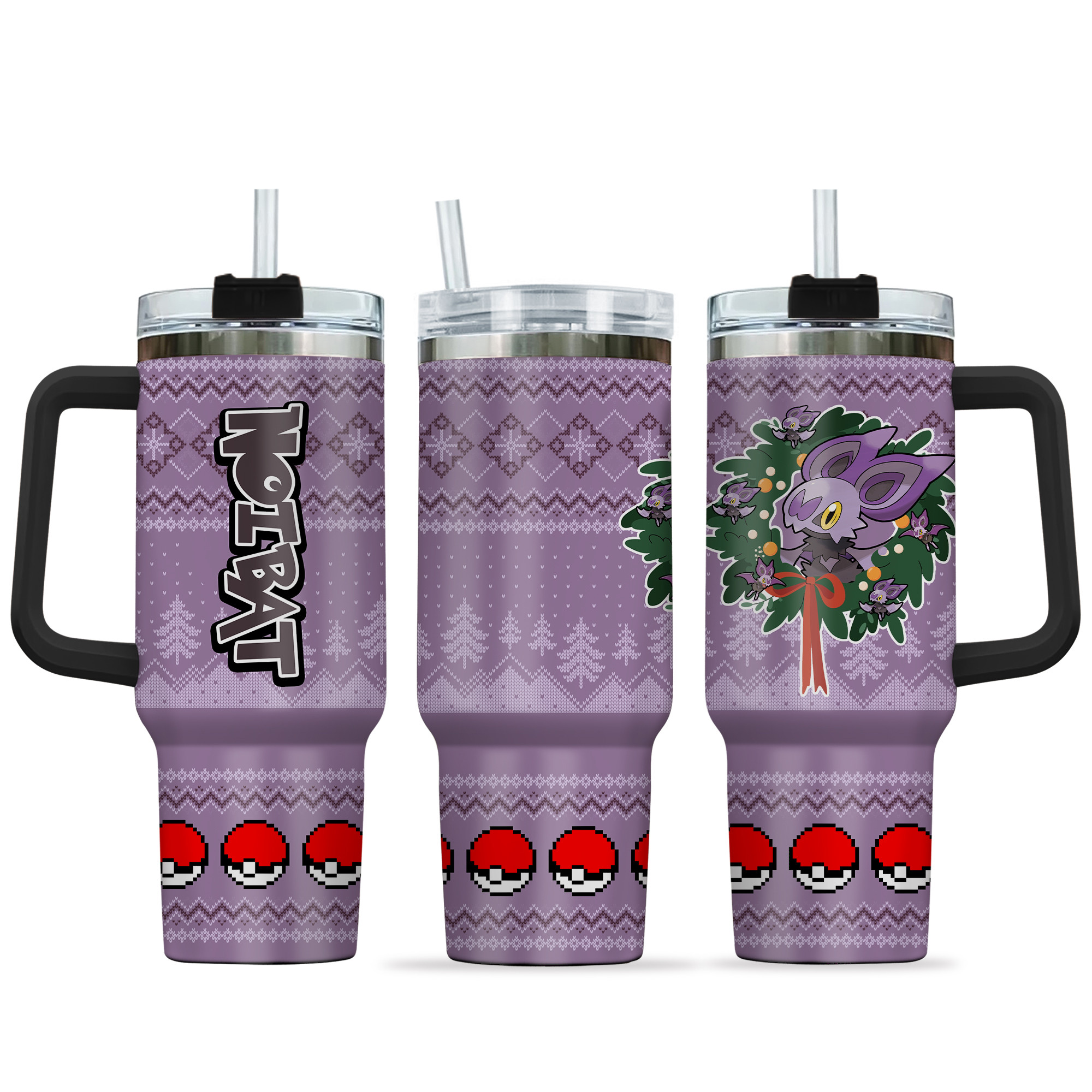 Noibat Pokemon Anime Custom Stanley Cup 40 oz 30 oz Tumbler With HandleTVC2301155