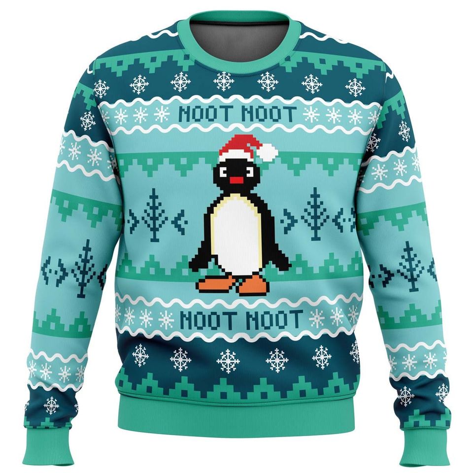 Noot Noot Pingu Meme Ugly Christmas Sweater