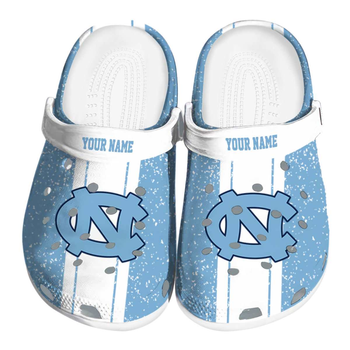North Carolina Tar Heels NCAA Sport Crocs Crocband Clogs Shoes Comfortable For Men Women and Kids
