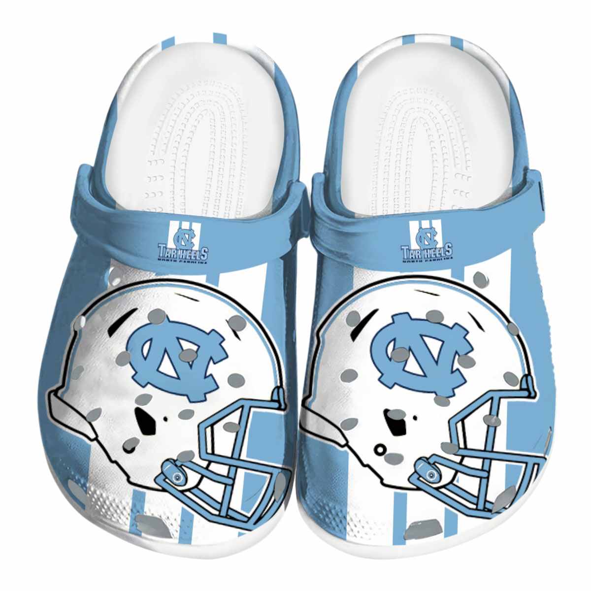 North Carolina Tar Heels NCAA Sport Crocs Crocband Clogs Shoes Comfortable For Men Women and Kids